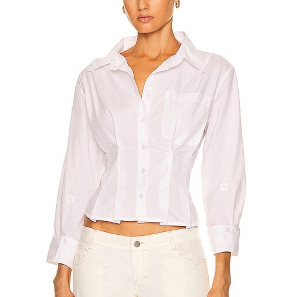 Citizens of Humanity Corset shirt Francis Baby Blue New w/tag❤️❤️